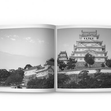 Quadratisches Fotobuch mit Schwarzweissbildern